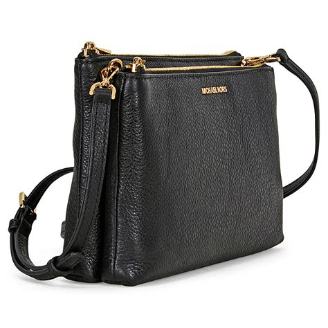 michael kors 3 zipper crossbody|double zipper crossbody purse.